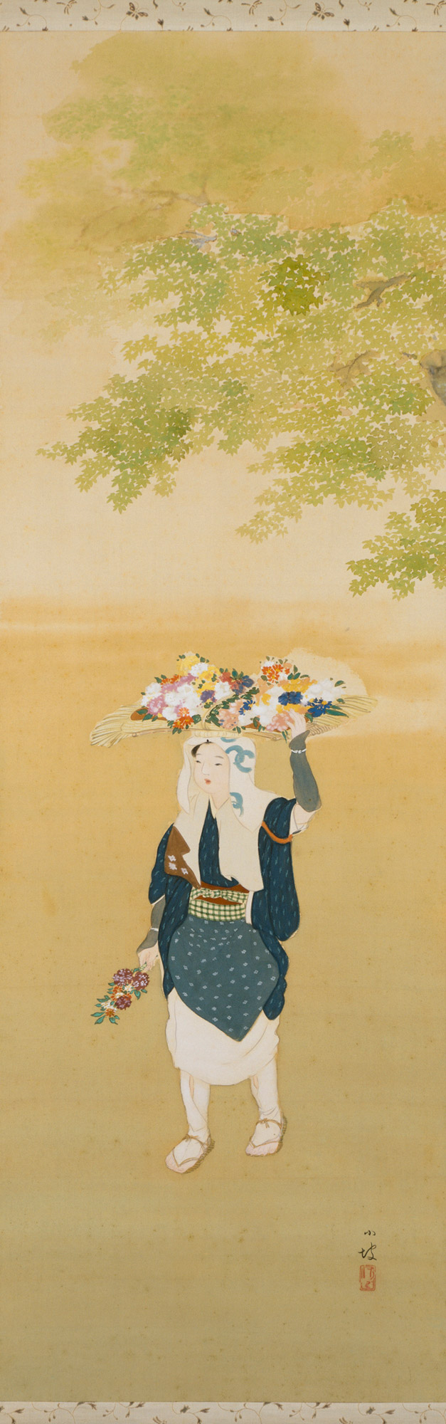 Woman Selling Flowers