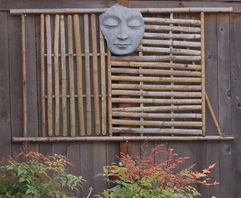 Bev Falgione: Every morning it reminds me to breathe and take a moment for myself. (Adding texture and serenity to an otherwise harsh cedar fence)
