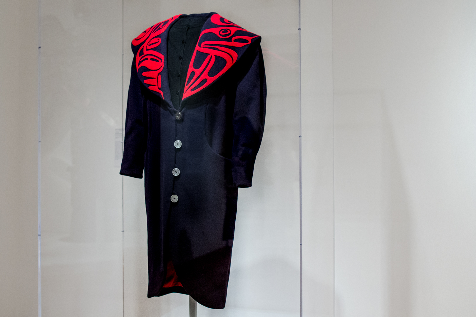 Eagle Shawl Collar Coat by Dorothy Grant at Seattle Art Museum