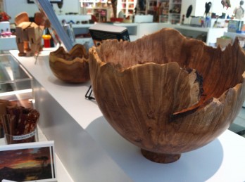 Wood bowl by carver Roger Dunn in SAM Shop at the Seattle Art Museum