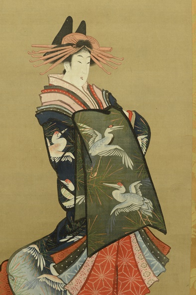 Ukiyoe, Figure of a woman, Eugene Fuller Memorial Collection, 33.1689. The Mellon conservation survey provides unprecedented documentation and new photography of works like this that hail from the earliest days of the collection