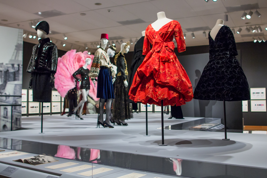 The Little Prince of Fashion - Installation view of Yves Saint Laurent: The Perfection of Style at Seattle Art Museum