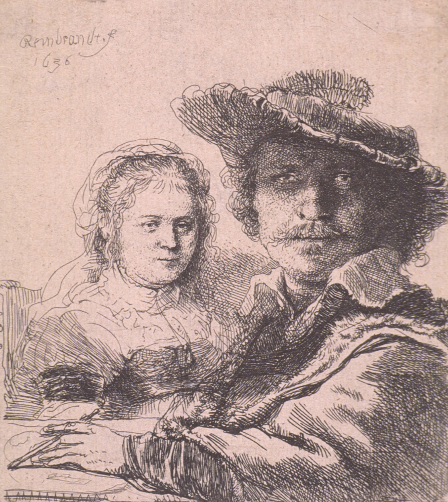 Self Portrait with Saskia by Rembrandt