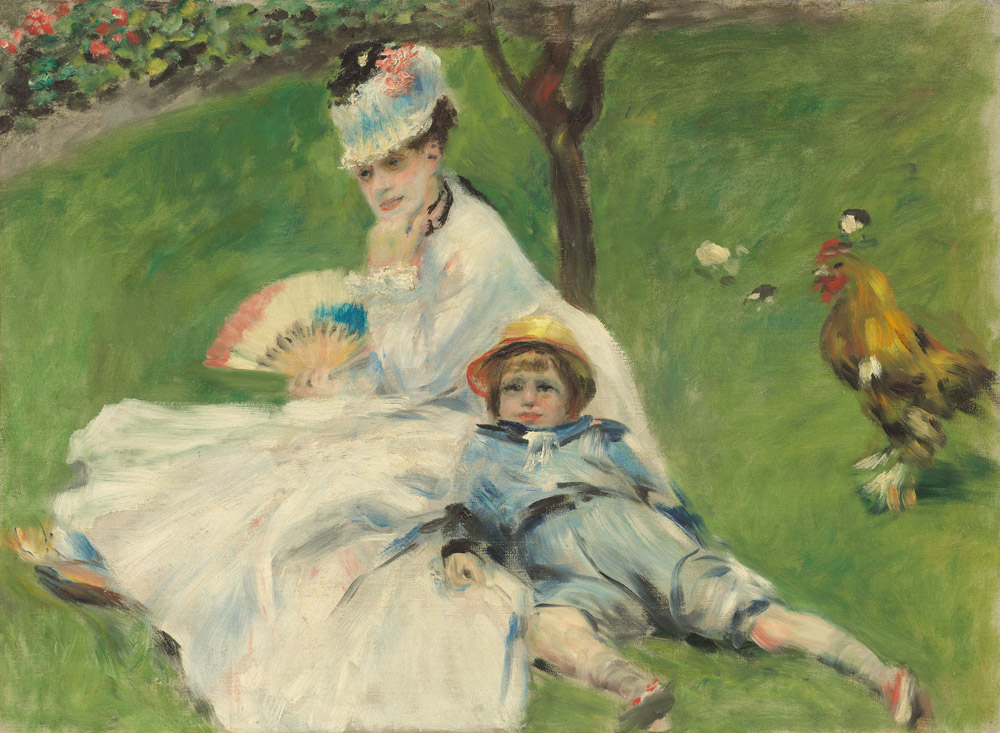 Madame Monet and Her Son by Auguste Renior