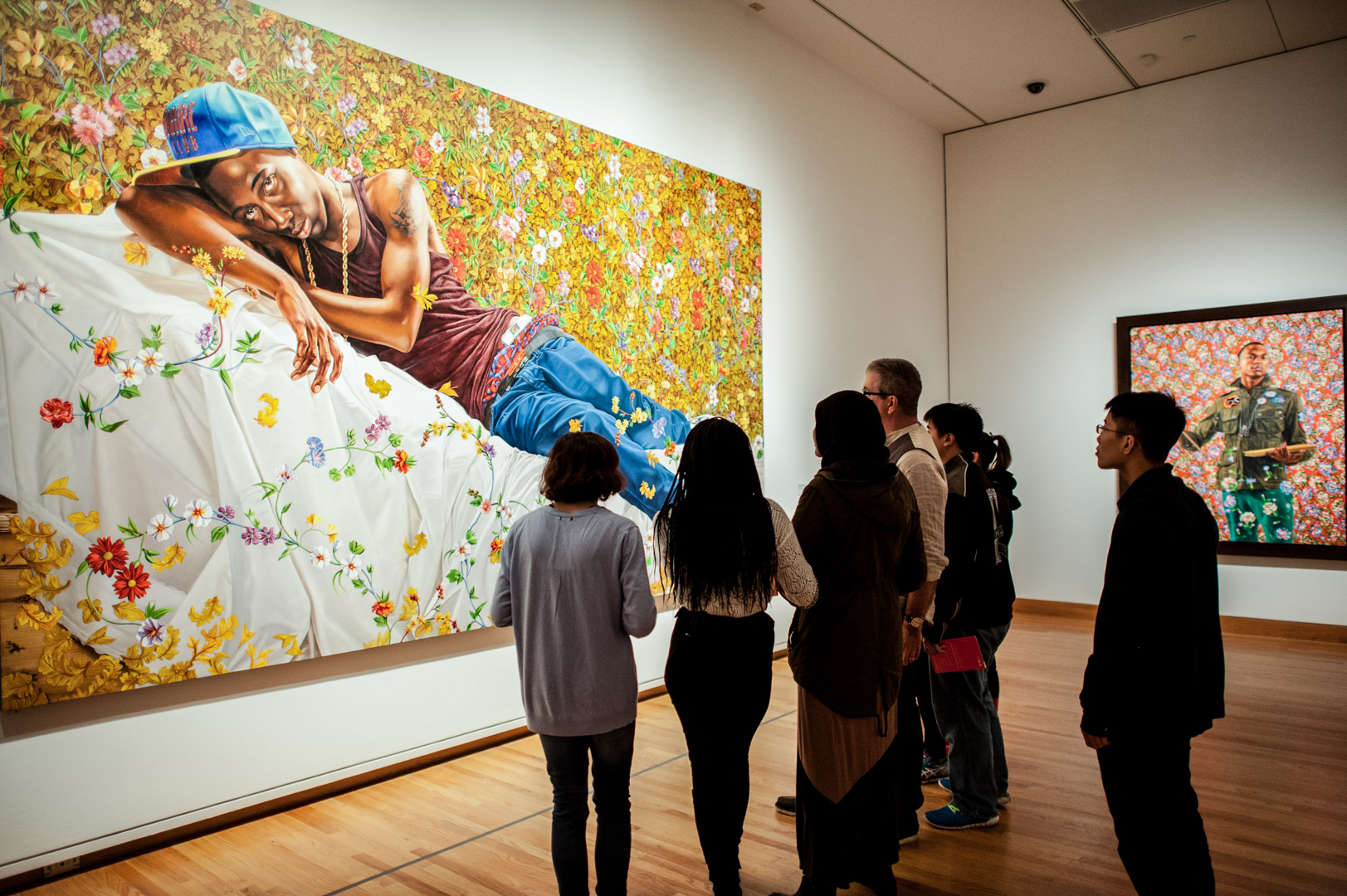 Installation view of Kehinde Wiley: A New Republic