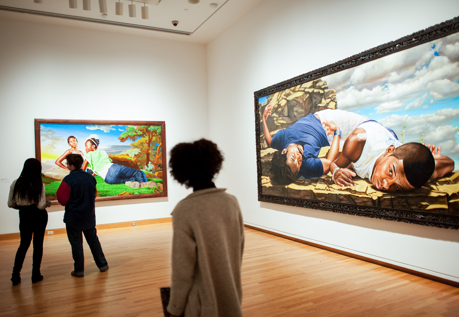 Installation view of Kehinde Wiley: A New Republic