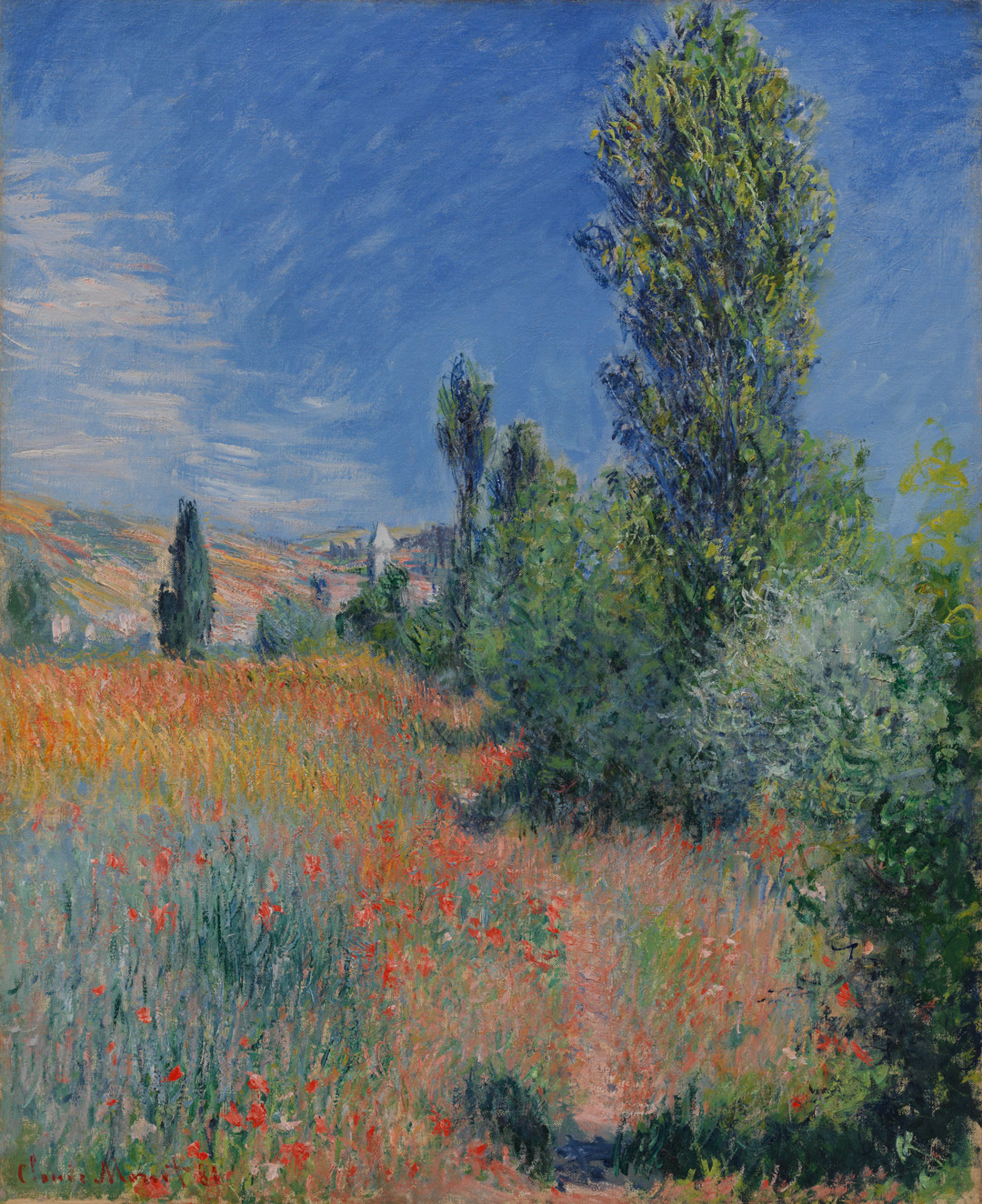 Landscape on île Saint-Martin, Claude Monet, 1881.