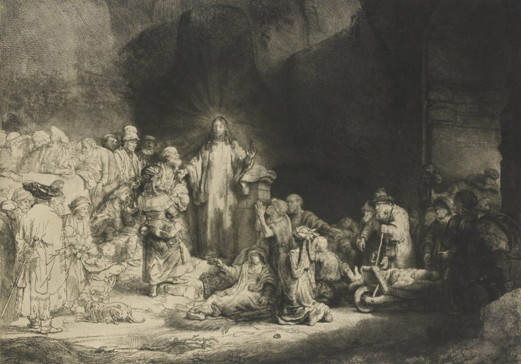 Christ Healing the Sick (The Hundred Guilder Print) by Rembrandt van Rijn