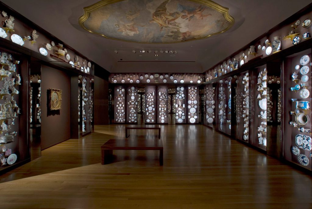 Installation view of SAM's Porcelain Room