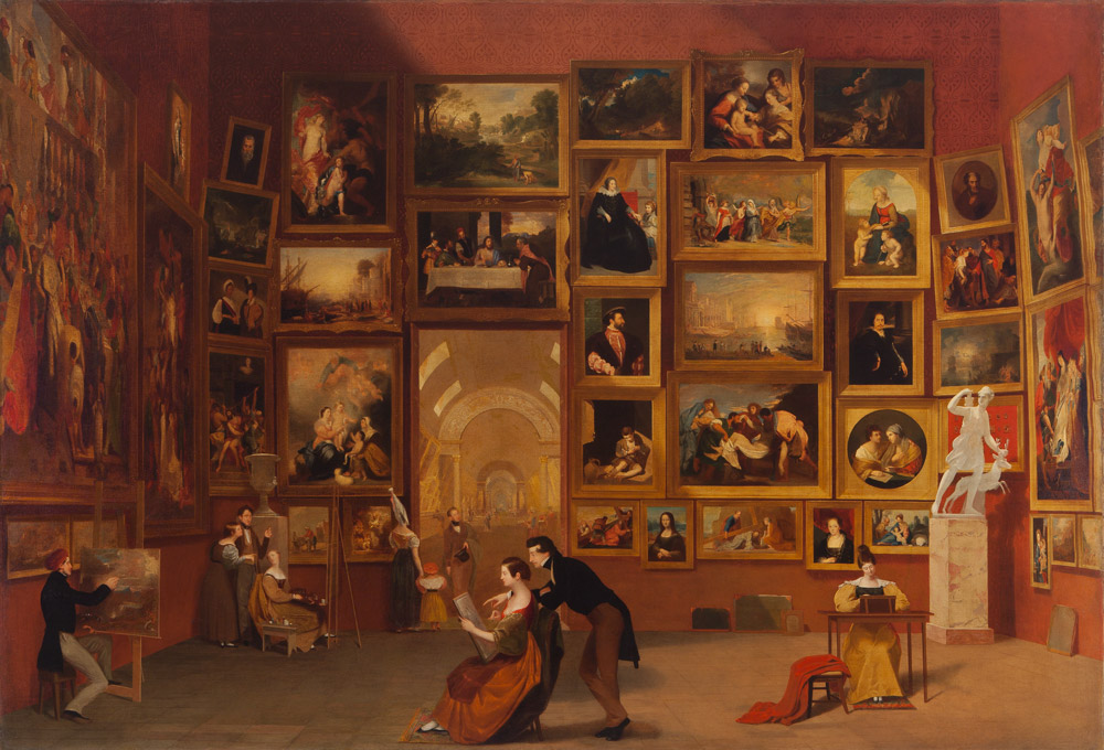 Gallery of the Louvre by Samuel F. B. Morse