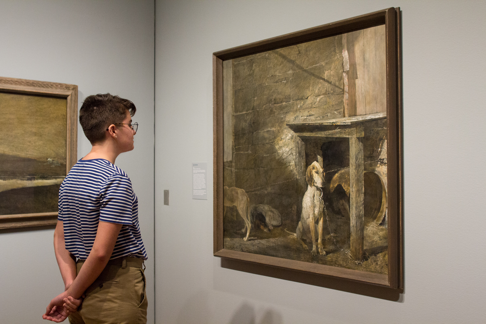Installation view of Andrew Wyeth in Retrospect at Seattle Art Museum