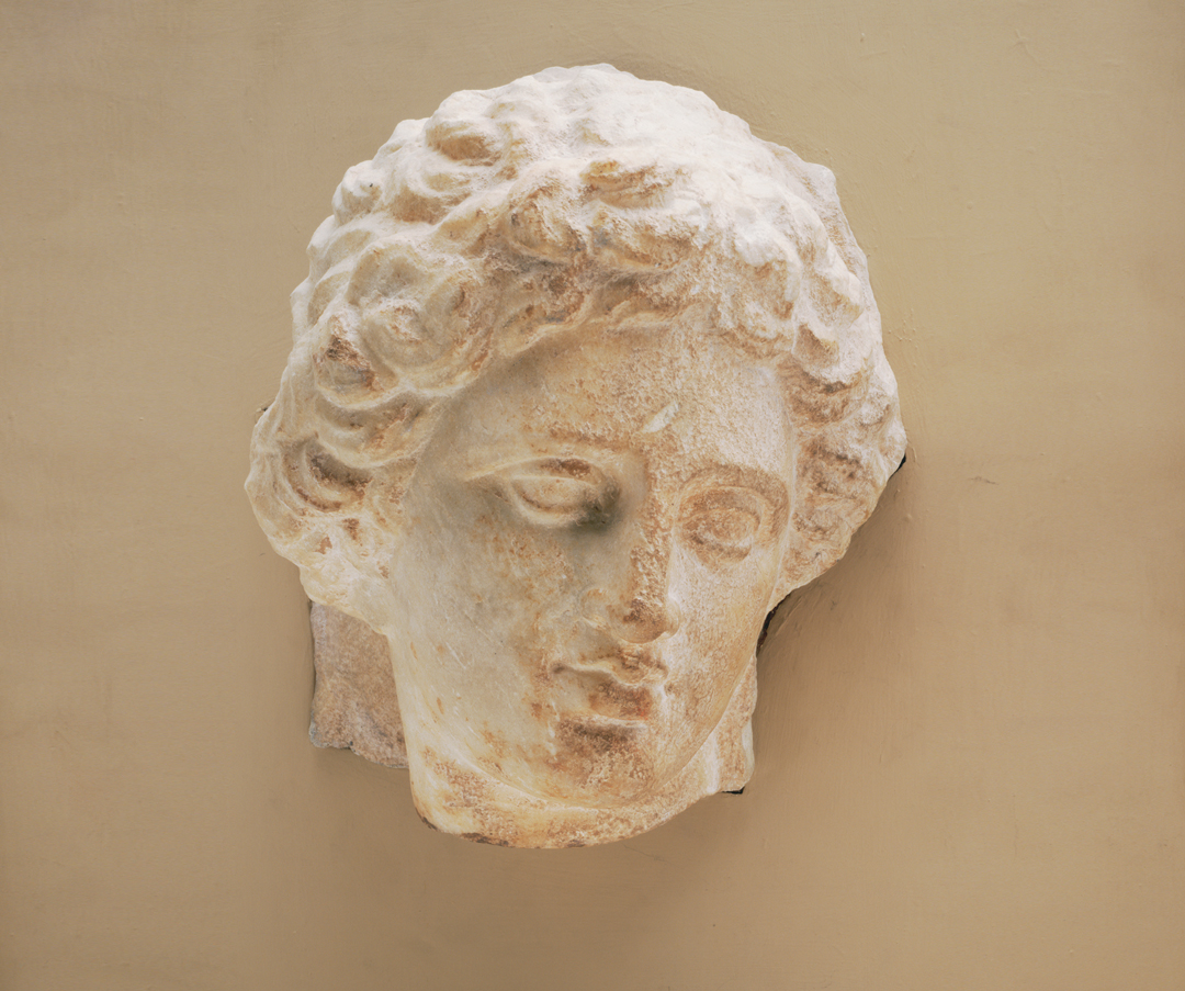 Marble bust of a severe and mean-looking athenian legislator on Craiyon