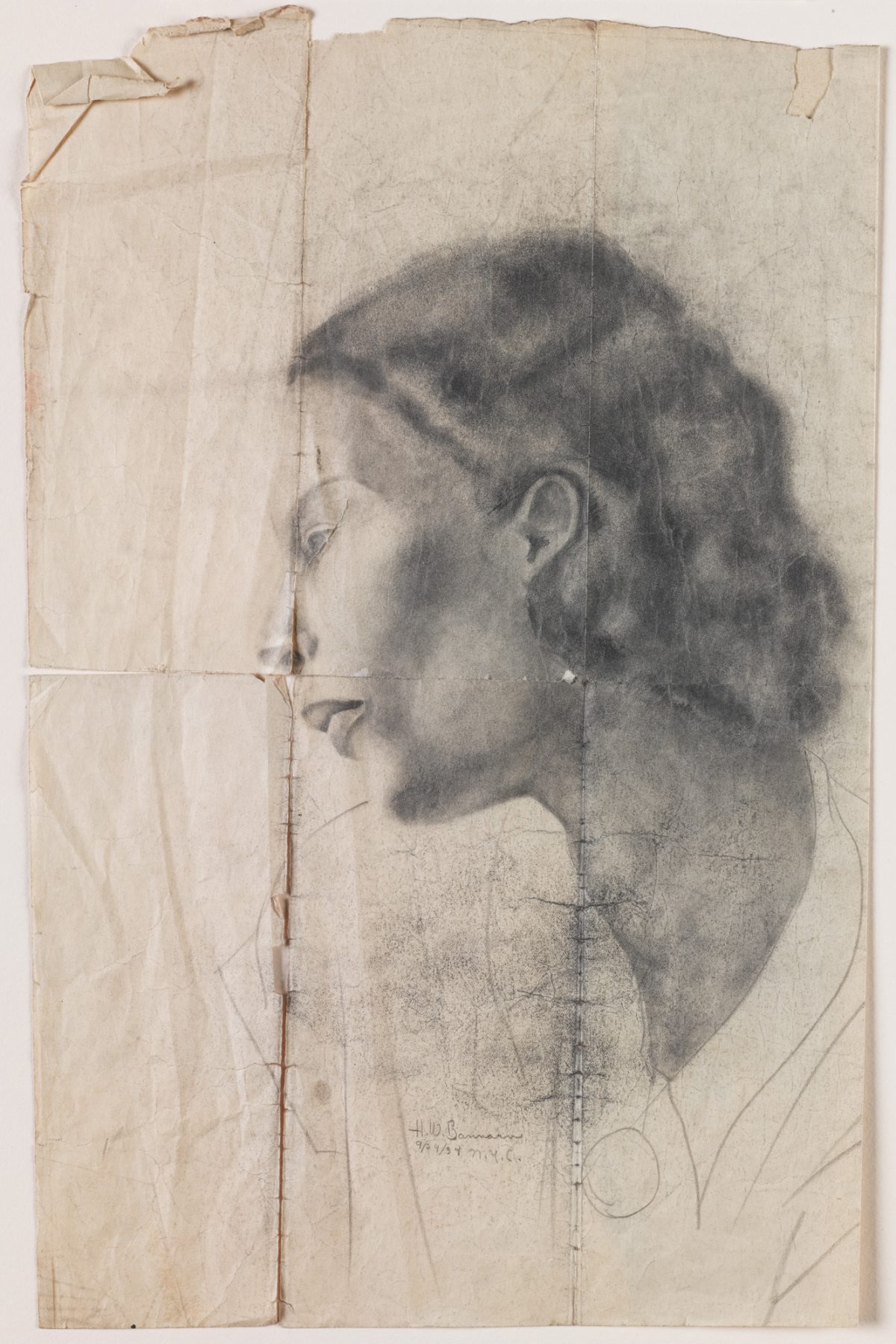 Object of the Week: Portrait Drawing of Gwendolyn Knight