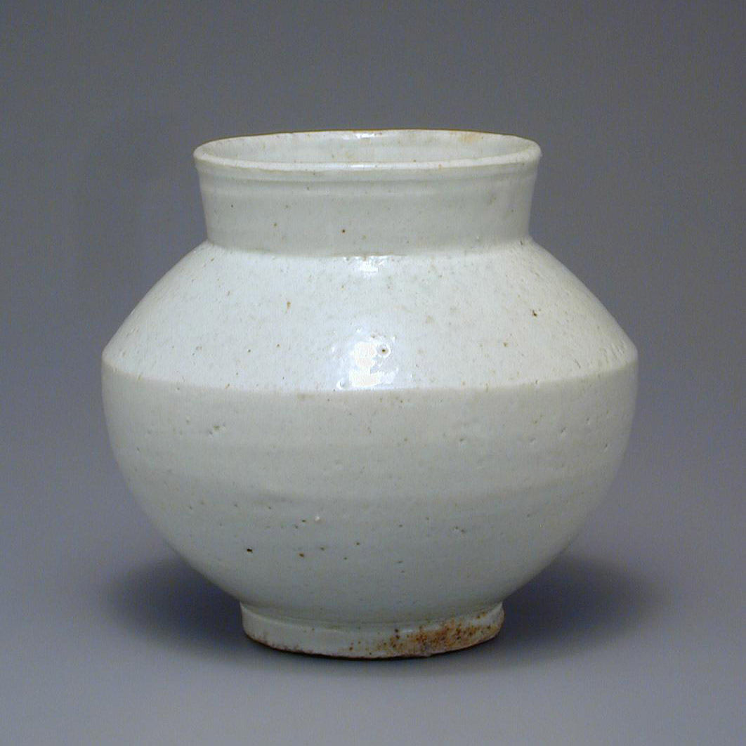 Korean-Arts: Korean Art, White and Brown Porcelain Jars