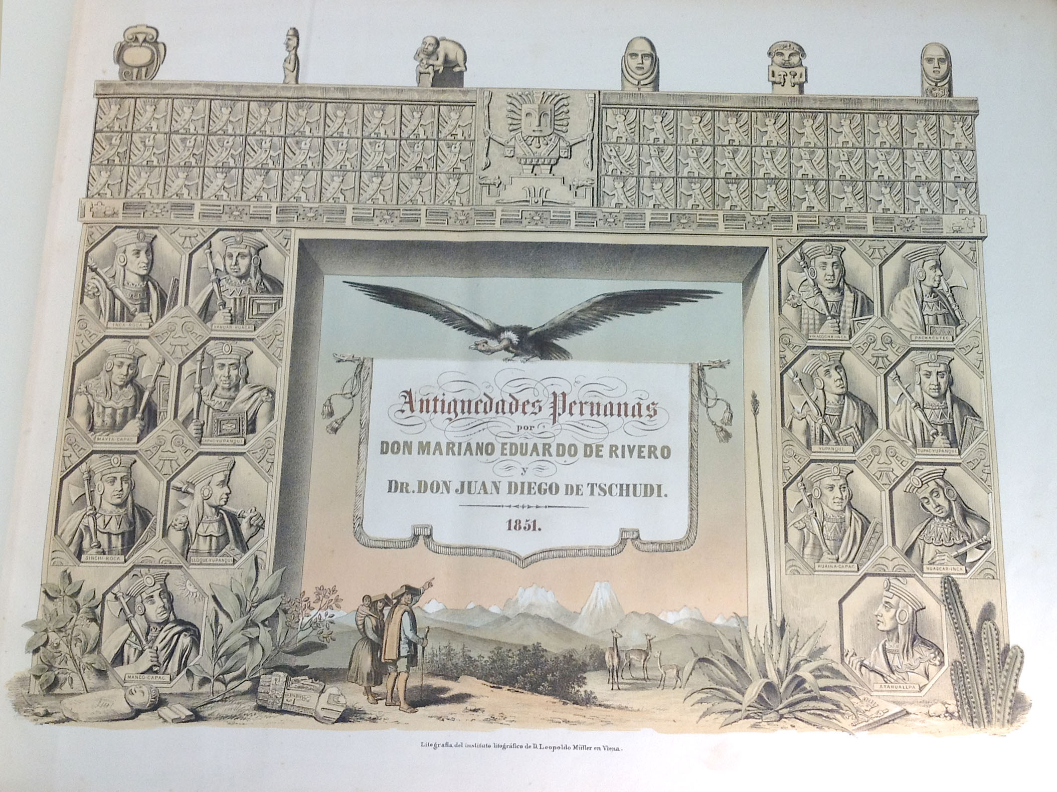 Rare Peruvian Book on View: Antigüedades Peruanas, 1851