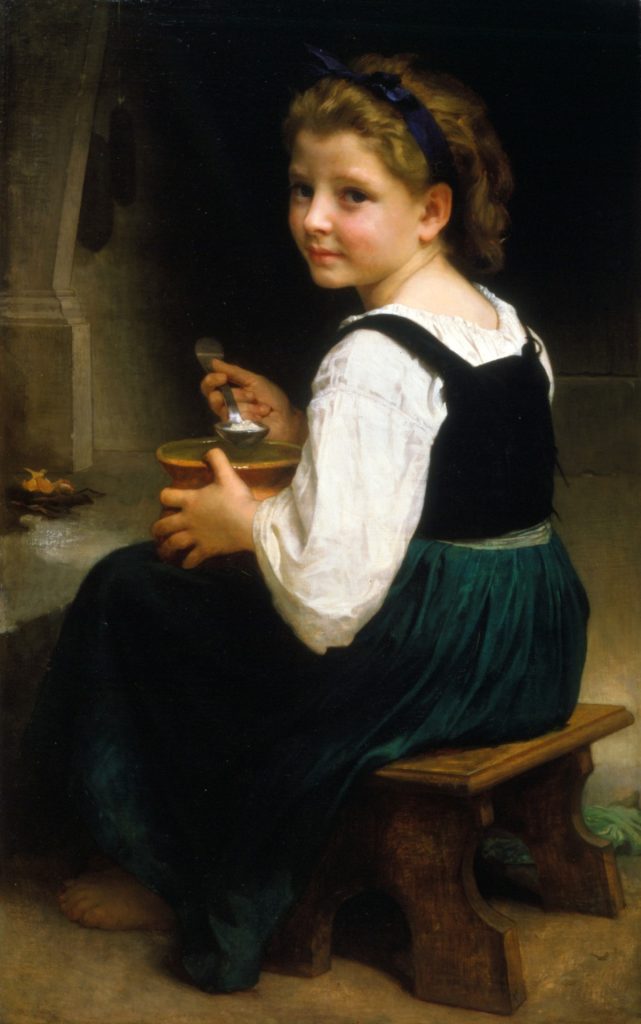 "Girl Eating Porridge," 1874, William-Adolphe Bouguereau