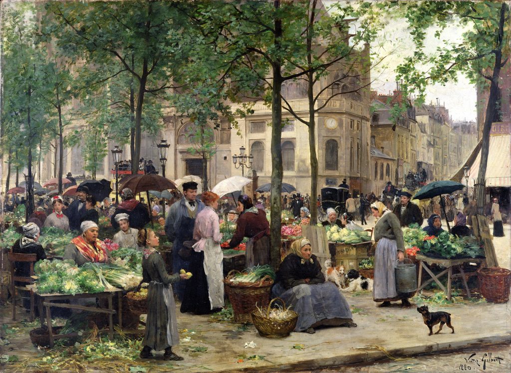 "Le Carreau des Halles," 1880, Victor Gabriel Gilbert